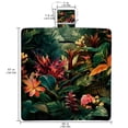 thumbnail image 2 of Plant Canvas Beach Blanket - Waterproof Picnic Mat for Outdoor Camping & Beach - Large Size, Sand Proof, Portable & Lightweight - Ideal for Family Gatherings & Beach Parties - 200x150cm, 2 of 6