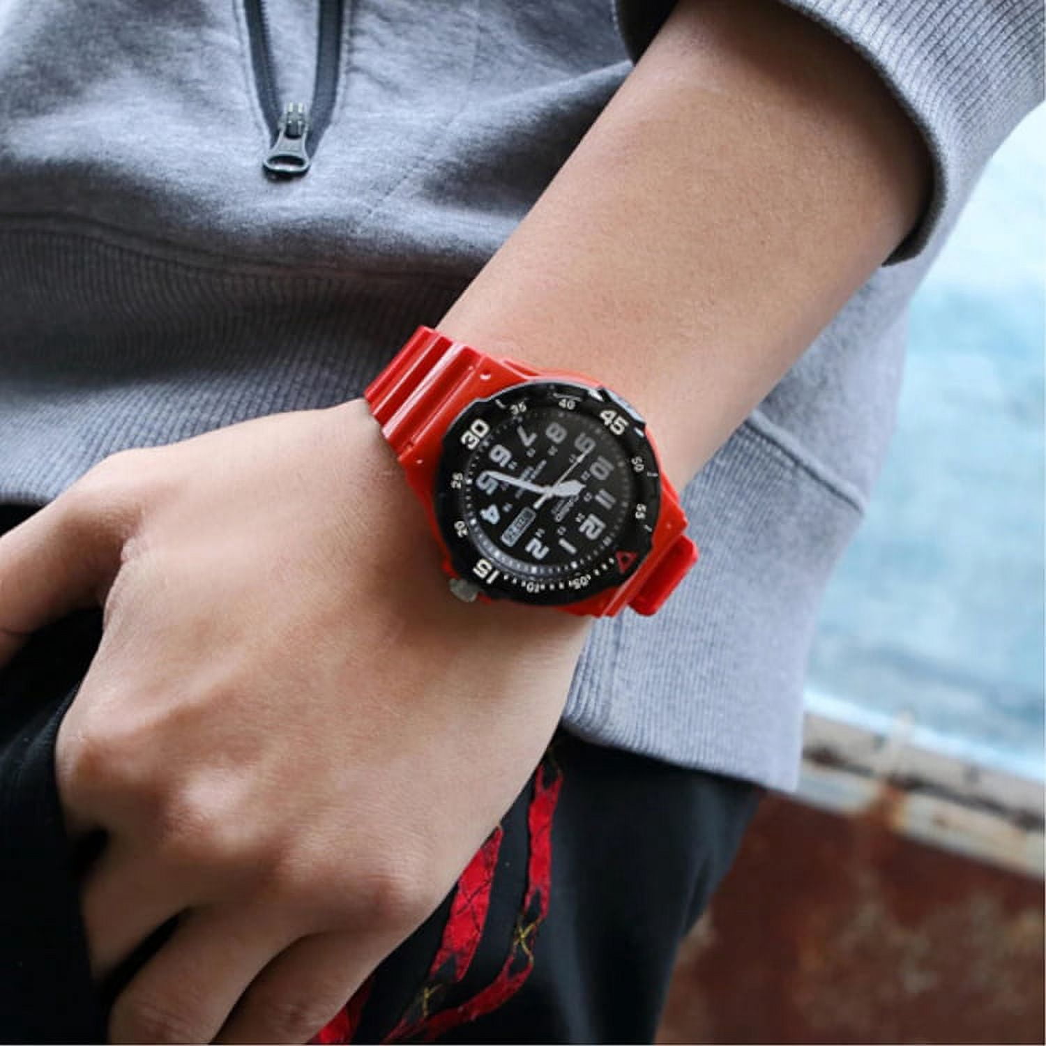 Casio Men's Core MRW200HC-4BV Red Plastic Quartz Watch