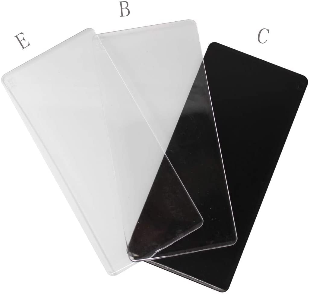 Bira Craft Replacement Plates 3pcs, Cutting Plate (C) + Base Plate (B) + Embossing Plate(E