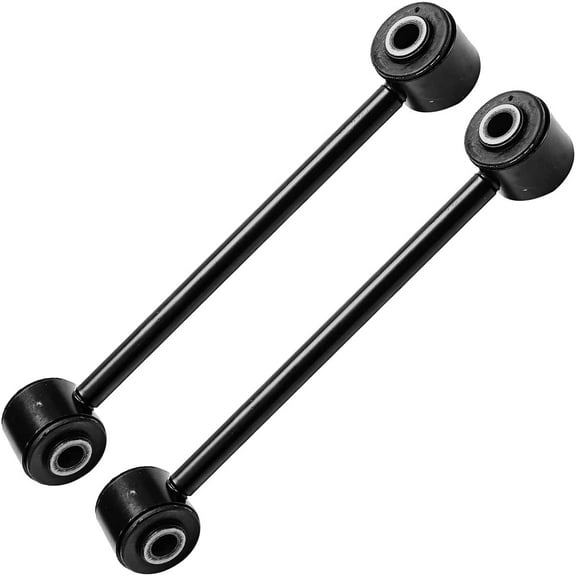 Detroit Axle - Front 2pc Sway Bars for 2005-2010 Jeep Commander Grand Cherokee, 2 Stabilizer Sway Bar End Links 2005 2006 2007 2008 2009 2010 Replacement
