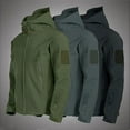 thumbnail image 2 of Military Shark Skin Soft Shell Jackets Men Tactical Windproof Waterproof Jacket Men Army Combat Jackets Mens Hooded Bomber Coats, 2 of 3