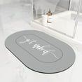 thumbnail image 4 of Get Naked Cute Diatomaceous Earth Bath Mat - Funny Rubber Non Slip Quick Dry Super Absorbent Washable Bathroom Rugs Fit Under Door（Oval,48×24 inch）, 4 of 5