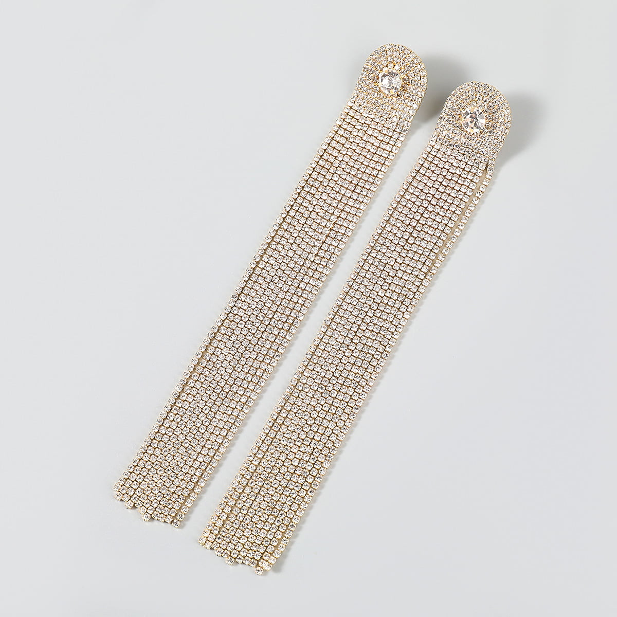Flower Tassel Earrings Big Rhinestones Pendant Crystal. – Fiona Secret  Closet