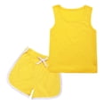 thumbnail image 5 of Gerichy Girls Summer Outfits, Girl's 2 Piece Outfits Sleeveless Round Neck Tops And Shorts With Pockets Casual Summer Shorts Sets, 5 of 5