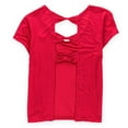 thumbnail image 2 of Aeropostale Womens Bow-Tie Cropped Embellished T-Shirt, Orange, Juniors, Medium, 2 of 2