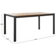 thumbnail image 6 of SAFAVIEH Guthrie 59" Acacia Wood Outdoor Dining Table, Natural, 6 of 9