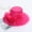 Rose Red, variant on Women Derby Hats Church Dress Floral Tea Party Fascinators Bridal Organza Wedding Hat