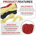 thumbnail image 3 of Uxcell 50Ft Braided Paracord Line, 1000lb 3mm Diameter Multipurpose Utility Cord Rope Wind Chime String Kite Line Flame Resistant for Camping, Hot Air Balloon, Outdoor Survival, Red, 3 of 5