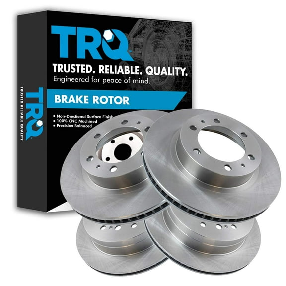 TRQ Front & Rear Brake Rotors Set Fits Select 2003-2009 Toyota 4Runner 2007-2009 FJ Cruiser
