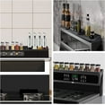 thumbnail image 4 of Casewin Stove Top Shelf Magnetic, Silicone Spice Rack Over Stove Shelf Back of Stove Flat, 30 Inch Magnet Top of Stove Kitchen Shelf Stove Organizer Above Stovetop Storage-Black, 4 of 8