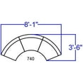 thumbnail image 6 of Flash Furniture Hercules Alon 3 Piece Reception Seating in White, 6 of 6