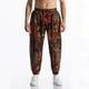 thumbnail image 5 of Pantalones largos para hombre, informales, de moda, con cintura elástica, estampados, parte inferior elástica, pantalones largos de lino y algodón., 5 of 5
