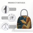thumbnail image 4 of Lukts Leopard Reading Tarot Cards Print Portable Lunch Bag, Lunch Bag Picnic Bag - Waterproof, Heat-insulating and Cold-insulating, Suitable for School, Work, 4 of 6