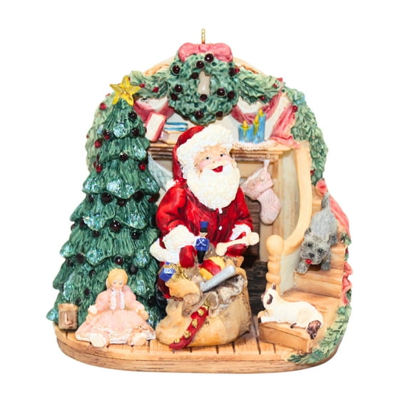 Hallmark Keepsake Ornament Club A Glimpse of Santa Magic Ornament #QXC6007