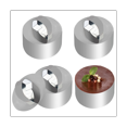 thumbnail image 2 of 9 Pack Cake Ring Molds, 3.15 Inch Round Stainless Steel Ring Mold for Cooking with , Round Small Cake Ring, 2 of 7