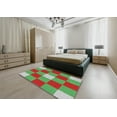 thumbnail image 4 of Ahgly Company Indoor Rectangle Patterned Green Novelty Area Rugs, 7' x 10', 4 of 6