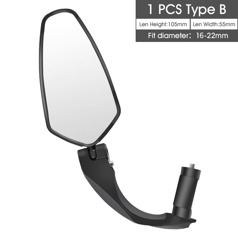 Adjustable Foldable Bicycle Mirror High Definition Large Viewing Angle