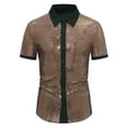thumbnail image 2 of pstuiky Camisas de manga corta para hombre, Camiseta deportiva informal de manga corta con solapa para hombre camisas casuales para hombre s, 2 of 8