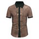 thumbnail image 2 of pstuiky camisetas de manga corta para hombre, Camiseta deportiva informal de manga corta con solapa para hombre ropa de hombre m, 2 of 8