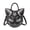black, variant on Cat Print Harajuku Style Round Shoulder Crossbody Handheld Bag PU European Fashion Unique Women Bag Cute Funny Bag in Black for Daily Outfits