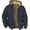 Black, variant on Jackets for Men Fleece Jacket Men Color Matching Hooded Cotton Jacket with Zipper Winter Jackets for Men Khaki 5XL