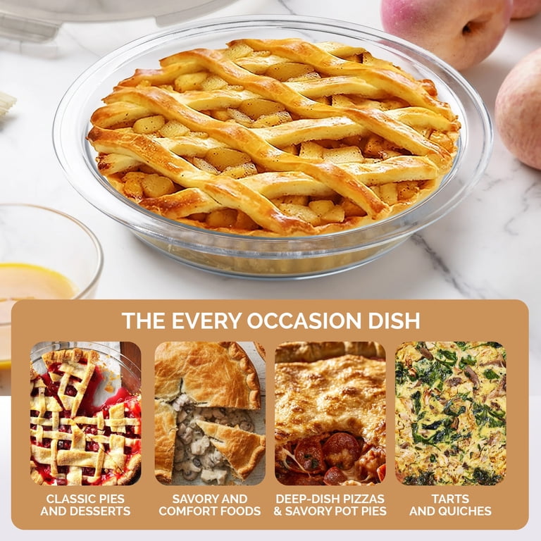 Cook With Color 9-Inch Glass Pie Dish With Lid photo 5