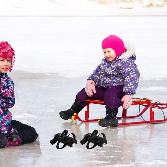 GOOHOCHY 1 Pair Of Adjustable Ice Skates For Toddler Children With Fastener Straps Ideal For Winter Training And Beginner Skaters