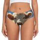 thumbnail image 1 of Fotbe Daisy Meadow Cow Calzones Estampados para Mujer – Ropa Interior de Algodón, Cómoda, Suave y Elástica-Medium, 1 of 6