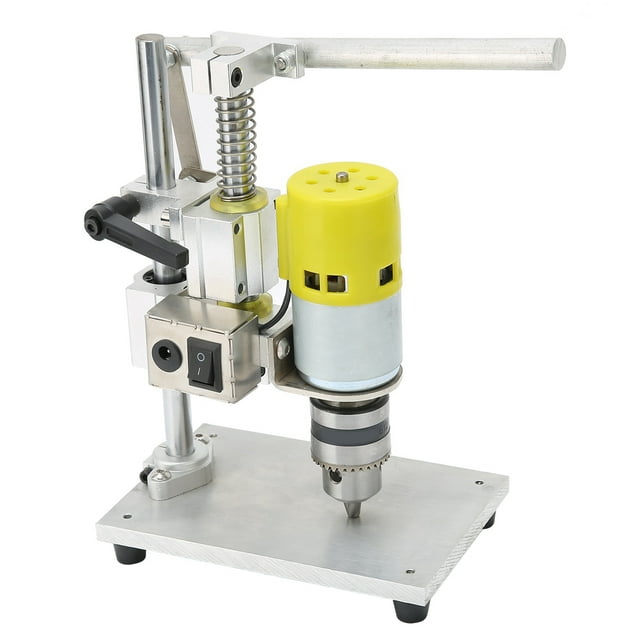 Machine de Forage de Banc Électrique, Presse de Perceuse de Banc Sans Bruit à Vitesse Variable Multifonctionnel Mini 40mm Course avec Clé Hexagonale pour la Réparation pour le Ménage pour Bricolage