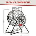 thumbnail image 5 of Mr. Chips Professional Steel 11-Inch Tall Bingo Cage - Mysterious Black Bingo Ball Cage, 5 of 9