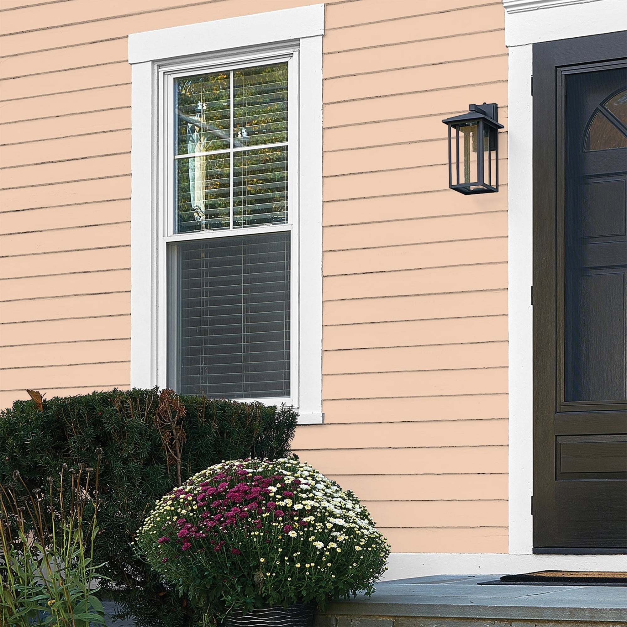 Glidden Fundamentals Peach Darling / Orange, Flat Exterior Paint, 1 Quart