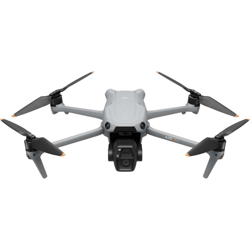 DJI Air 3S Drone Fly More Combo with DJI RC 2 Screen Remote Drone with 4K HDR, 46-Min Max Flight Time, 48MP Bundle with 128 GB Micro SD Card, 3.0 USB Card Reader, Landing Pad, Waterproof Backpack