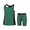 Teal Green, variant on Essenclo Girls Tank Tops and Shorts Summer Outfits, Athletic Activewear Loose Fit Cute Girls Fashion Clothing Sets Size 3-16