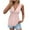 Pink1, variant on Maean Women's Tank Tops V Neck Pleated Sleeveless Summer Blouse Solid Color Fashion Tunic Shirts