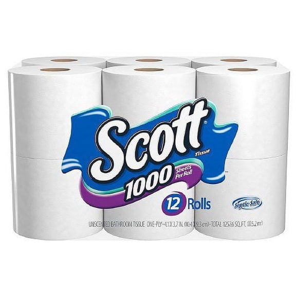 Scott 1000 Bath Tissue 12 roll 1