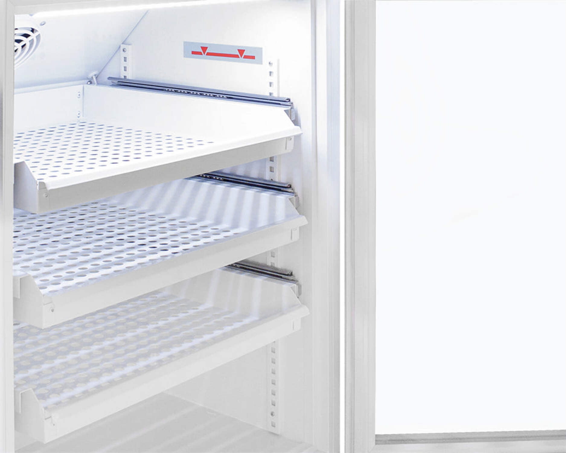Accucold ARG15PVDR 15 Cu.Ft. Upright Vaccine Refrigerator w/ Removable Drawers, Glass Door, 2-8°C