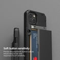 thumbnail image 6 of VRS Design Phone Case for iPhone 13, [Damda Glide Pro] Sturdy Semi-Auto Card Holder Wallet [4 Cards] Case (Black), 6 of 8