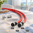 Internet Cable Tv 100FT Orange RG6 Triple Shielded Coaxial Cable Extender for TV Internet ...