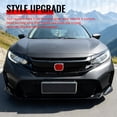 thumbnail image 4 of Ikon Motorsports Front Bumper Cover, Compatible with 2016-2021 Honda Civic, Type R Style Unpainted Black PP Replacement Conversion Bodykit with Upper and Lower Grille, 4 of 7