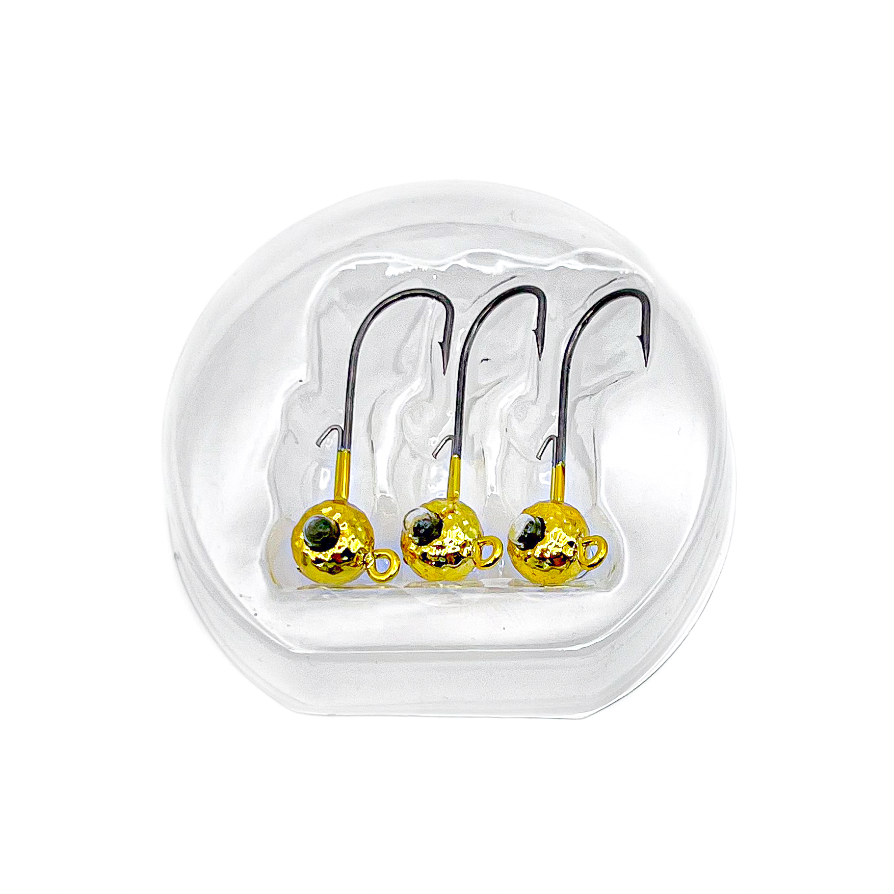 Kalin's, Google Eye Hammered Jig, 1/8 oz, Gold