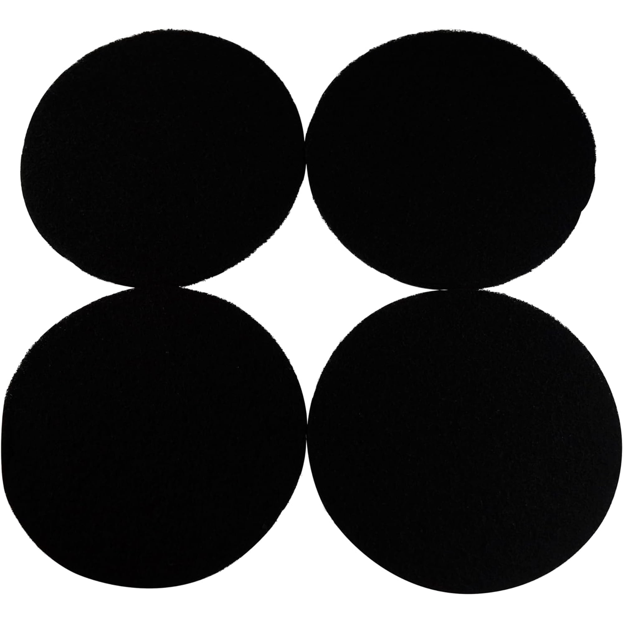 HQRP 4-Pack Cat Litter Box Replacement Carbon Filters Compatible with Petmate Booda Dome Covered Litter Box Activated Carbon Charcoal Filters