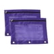 thumbnail image 1 of Estuche para lápices, bolsa para lápices, 2 piezas, carpeta de tela con ojales, B5, bolsa de almacenamiento para oficina, con tres agujeros y cremallera, estuche para lápices., 1 of 9