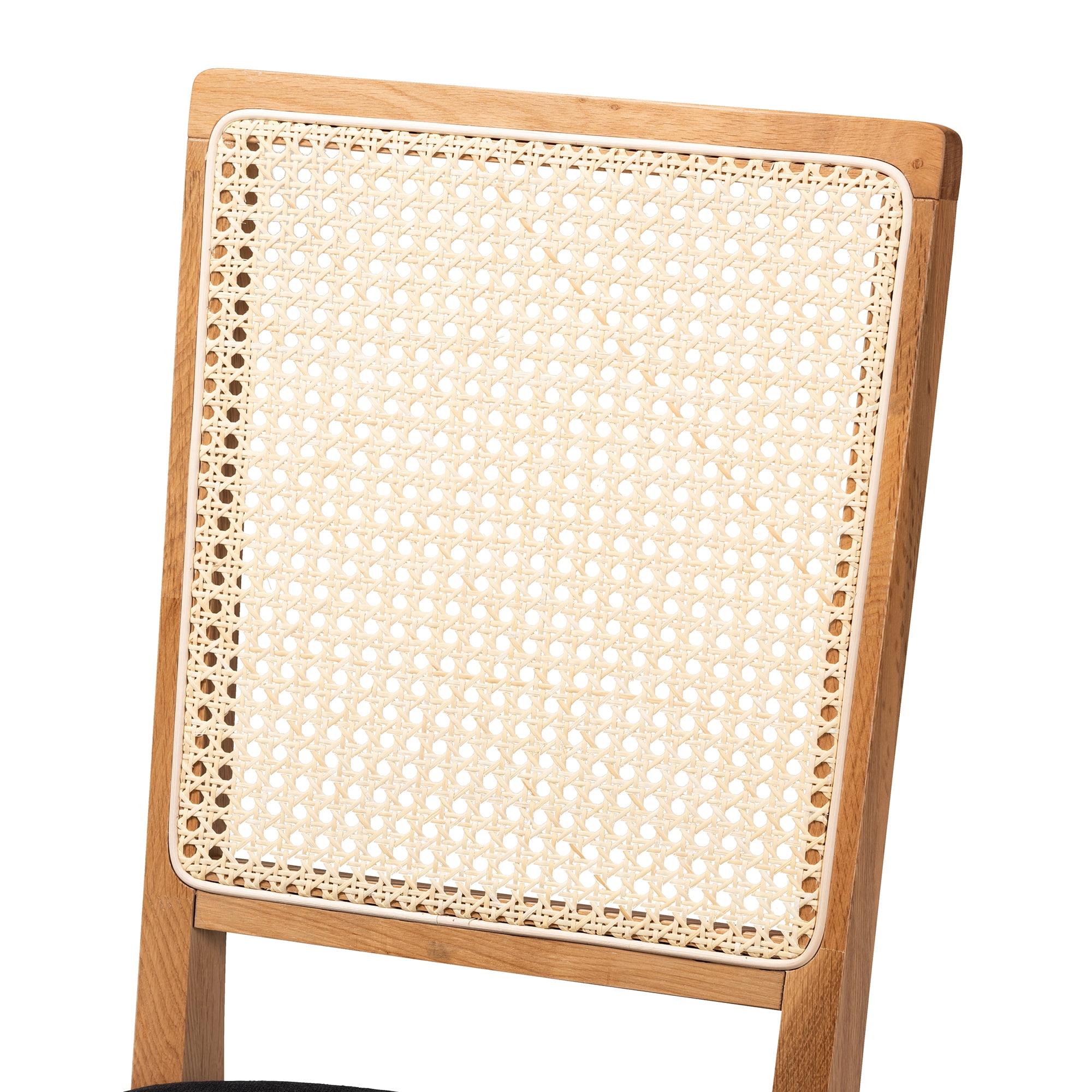 Baxton Studio Idris Dining Chair, Set of 2, Black
