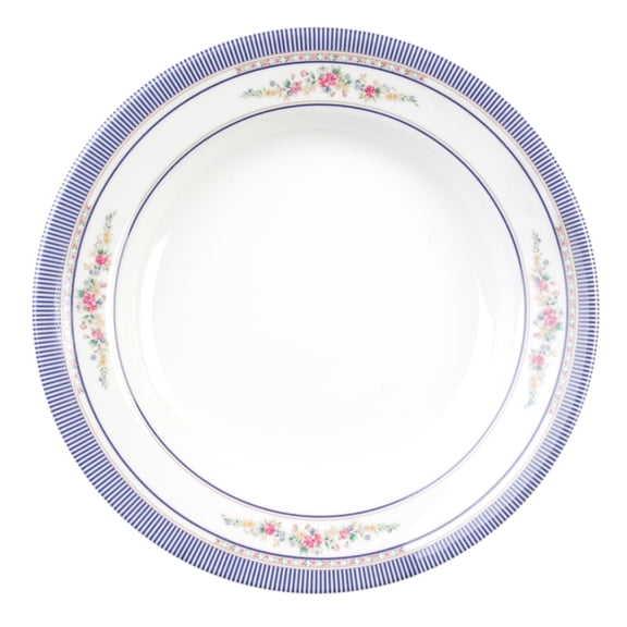 Excellante Rose Melamine Dinnerware Collection 5 Oz, 7" Soup Plate, Comes in Dozen