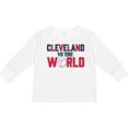 thumbnail image 3 of Inktastic Cleveland Vs. the World Blue and Red with Baseball Boys or Girls Long Sleeve Toddler T-Shirt, 3 of 5