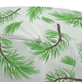 thumbnail image 2 of Leaves Pouf Cover with Zipper, Falling Pine Tree Branches with Spiky Leaves Botanical Concept, Soft Decorative Fabric Unstuffed Case, 30" W X 17.3" L, Lime Green Fern Green, by Ambesonne, 2 of 3
