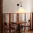 thumbnail image 5 of FSLiving 5.9 Feet Plug-in Dimmable Wall Sconce with Gooseneck Arm Vintage Design White Metal Sahde Lighting Fixtures for Bedroom Living Room Farmhouse Kitchen, Bulb Sold Separately - 2 Lights, 5 of 7