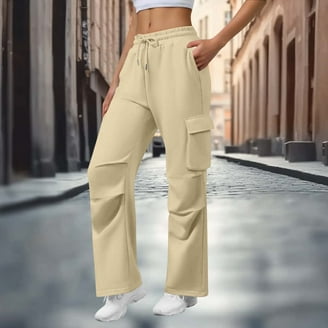 Y2K Flare Pants For Women Low Rise Cargo Pants Retro Harajuku