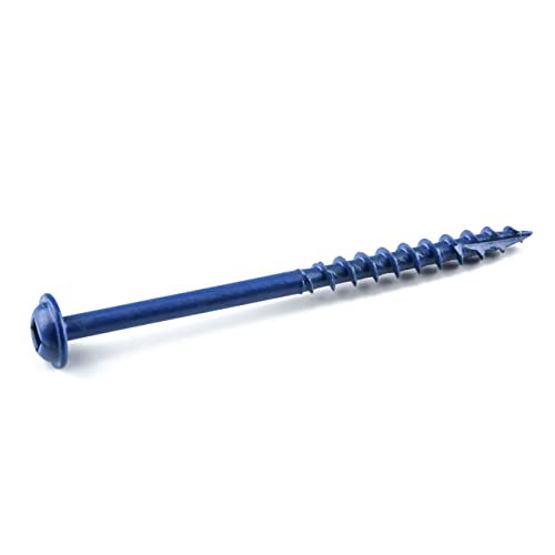 Kreg SML-C250B-250 Blue-Kote Weather Resistant Pocket Hole Screws, 2 1/2 inch, 8 Coarse, Washer Head, 250 Count