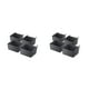 thumbnail image 2 of Matsuzay Storage Box Desk Jewelry Case Exquisite View Plastics Household Supplies Bathroom Bin Container Clear Organizer Stackable Small Negro 2piezas, 2 of 6